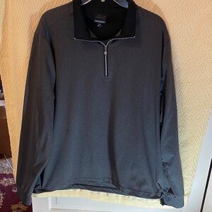 Greg Norman Collection Men's Charcoal Zip-Up Sweater